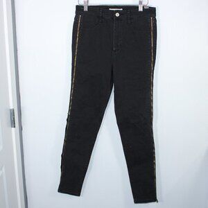 Abercrombie & Fitch Natural Waist Jegging‎ Size 4 Zipper Detailing up the sides